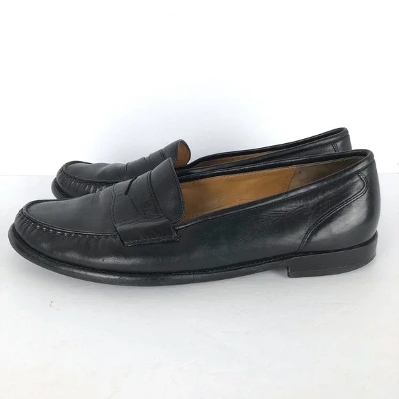 COLE HAAN City Leather Penny Loafers Men's 13 M Black Dress Shoes Slip On 08420